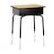 Flash Furniture HERCULES Student Desk w/Open Front Metal Book Box, Natural Desktop, Black Frame and Nvy Stack Chair FD-DESK-NAB-SCH3NB-GG - alternate 4